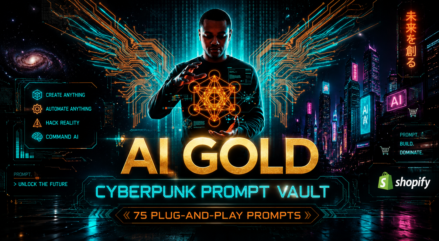 AI Gold: Cyberpunk Prompt Vault